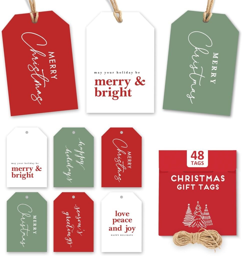 Easy neighbor gifts: Christmas gift tags
