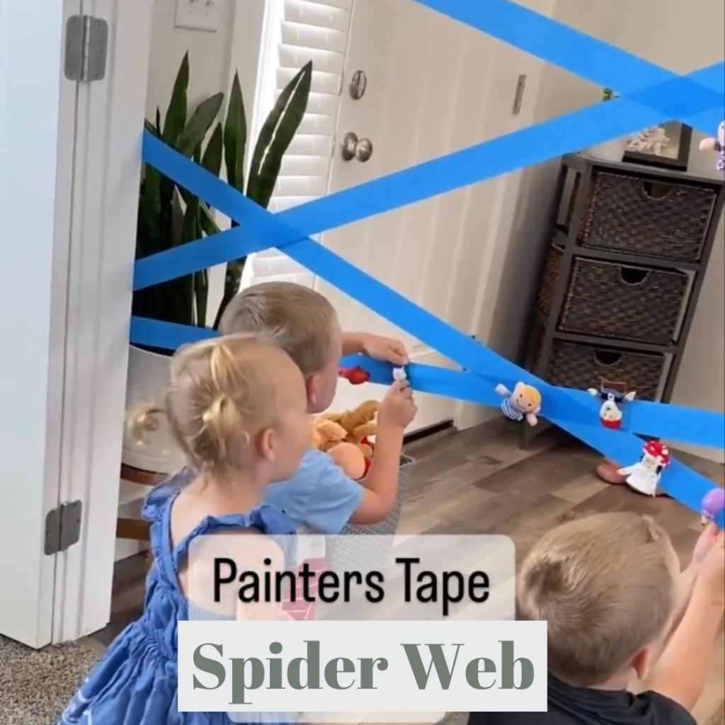 Painter's Tape Spider Web 
