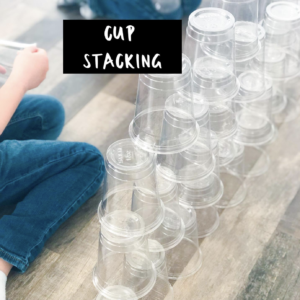 Short Cup Stack 10 Screen-Free Indoor Winter Activities for Kids - SPetrichHome