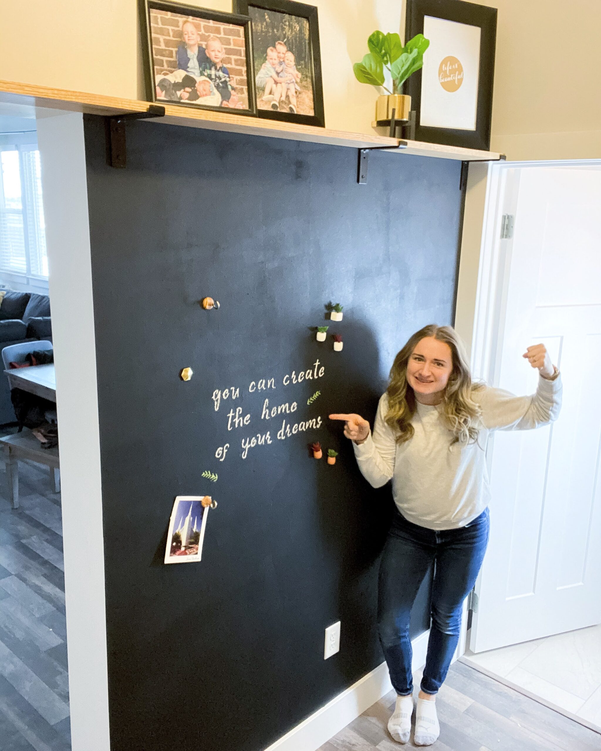 Magnetic Chalkboard Wall: Where Function Meets Fun - Spetrich Home