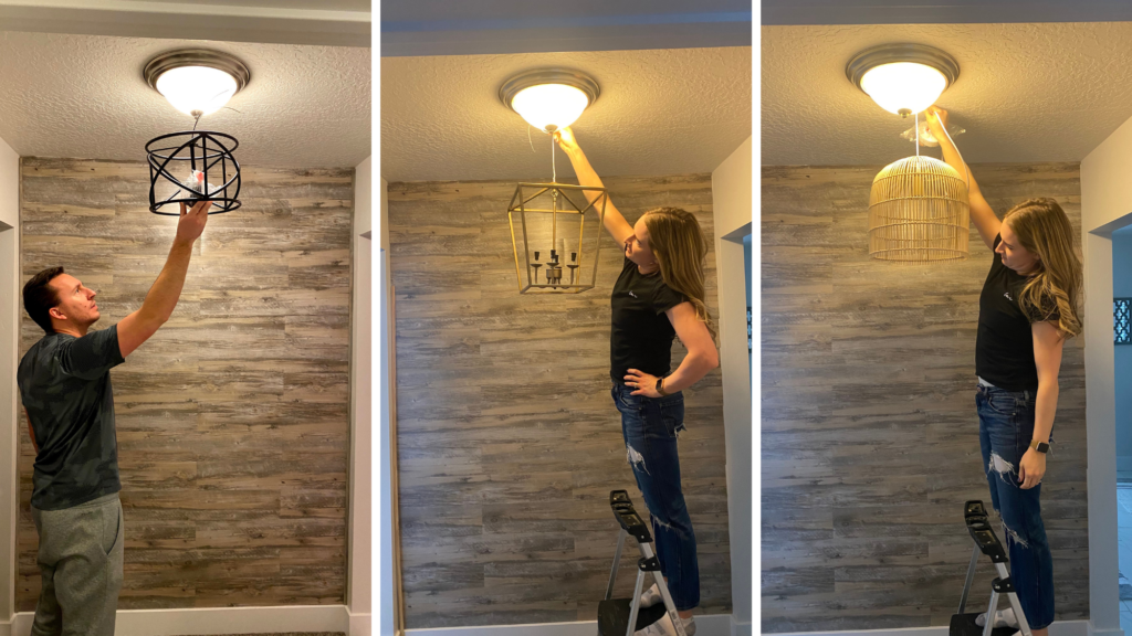 Peel and Stick Accent Wall - lights