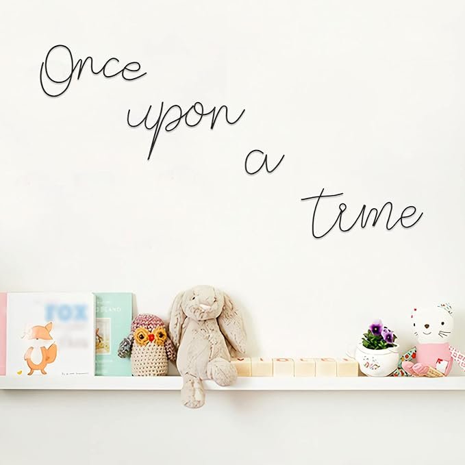 Once upon a time sign for girls bedroom