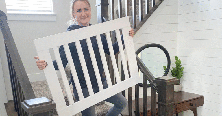 White DIY Baby Gate