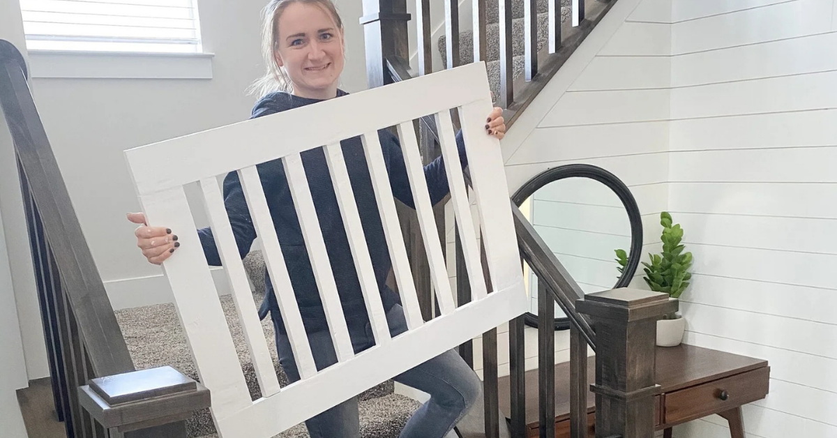 White DIY Baby Gate
