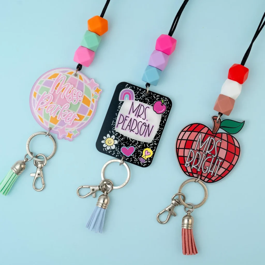 Personalized teacher lanyards