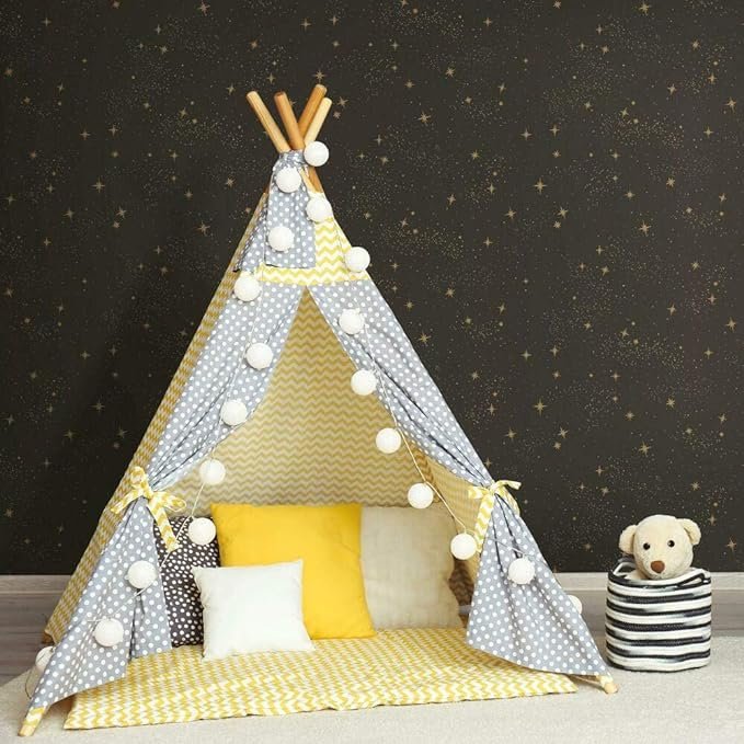 Starry wallpaper for boys closet