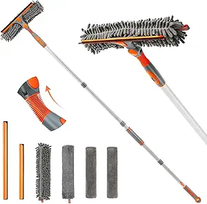 Cleaning outdoor windows is part of the  summer home maintenance checklist