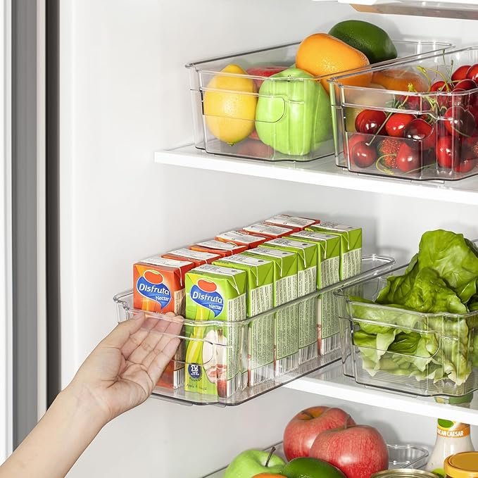 Acrylic baskets for fridge