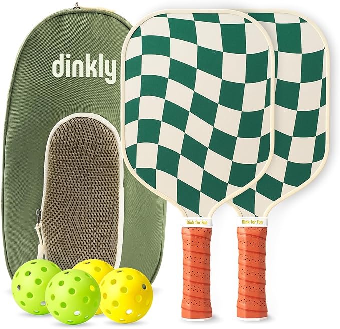 Image of checkered pickleball paddles on sale