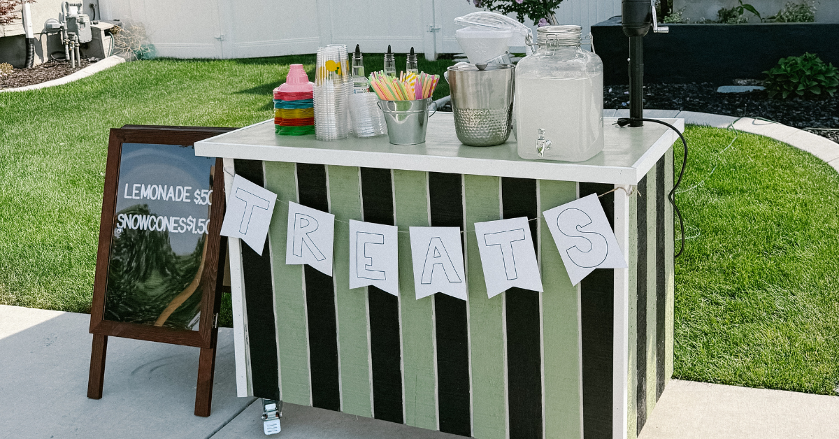 DIY kids lemonade stand