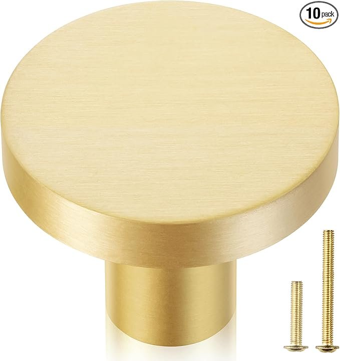 Gold drawer pulls refresh outdated dorm furniture