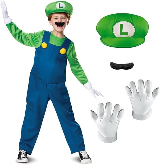 Luigi Mario Kart family Halloween costume