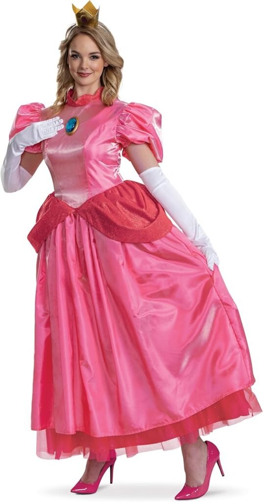 Princess Peach Mario Kart family Halloween costume