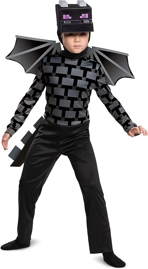 Kids' Ender Dragon Minecraft family Halloween costume