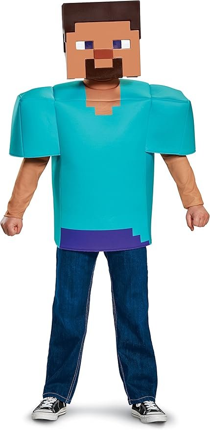 Men's Steve Minecraft family Halloween costume