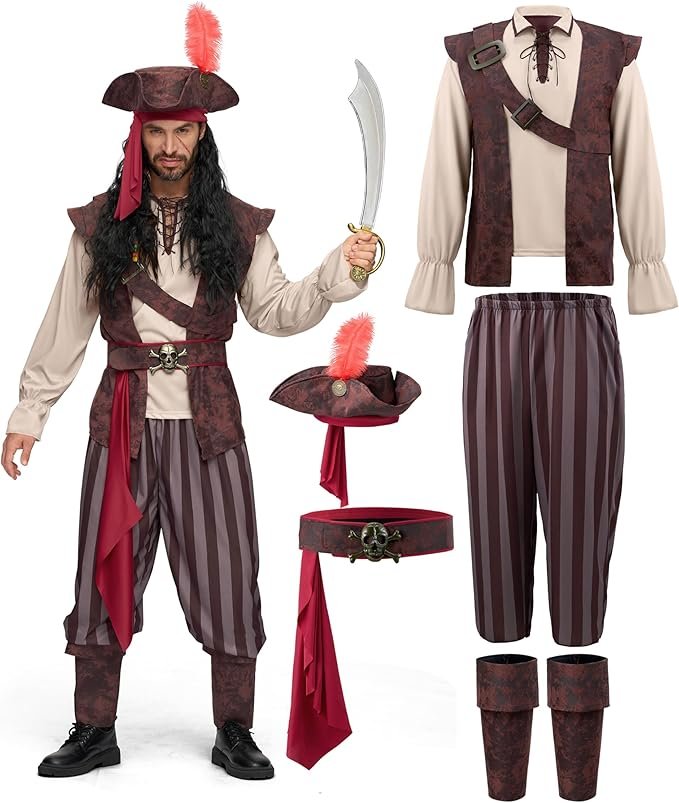 Men's pirate family Halloween costume