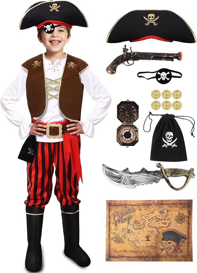 Kid's pirate family Halloween costume