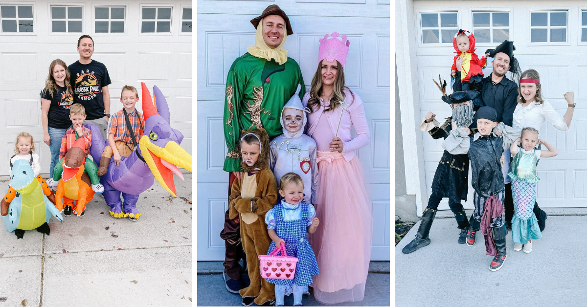 Family Halloween Costumes Ideas: Jurassic Park, Wizard of Oz, and Pirates