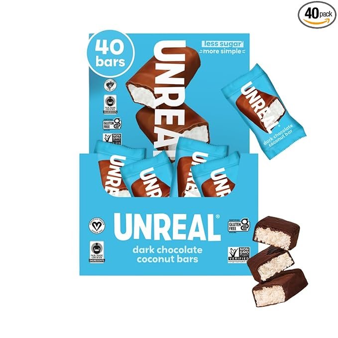 Dye-free Halloween treats: Unreal dark chocolate coconut bars