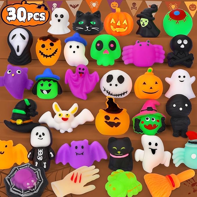 Dye-free Halloween treats: squishy toys