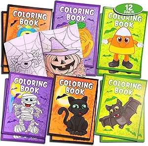 Dye-free Halloween treats: mini coloring books