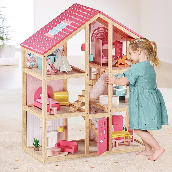 2025 gift guides idea: Wood dollhouse