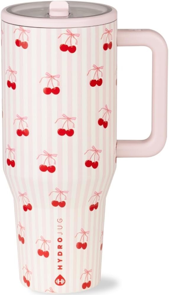 Cherry print tumbler