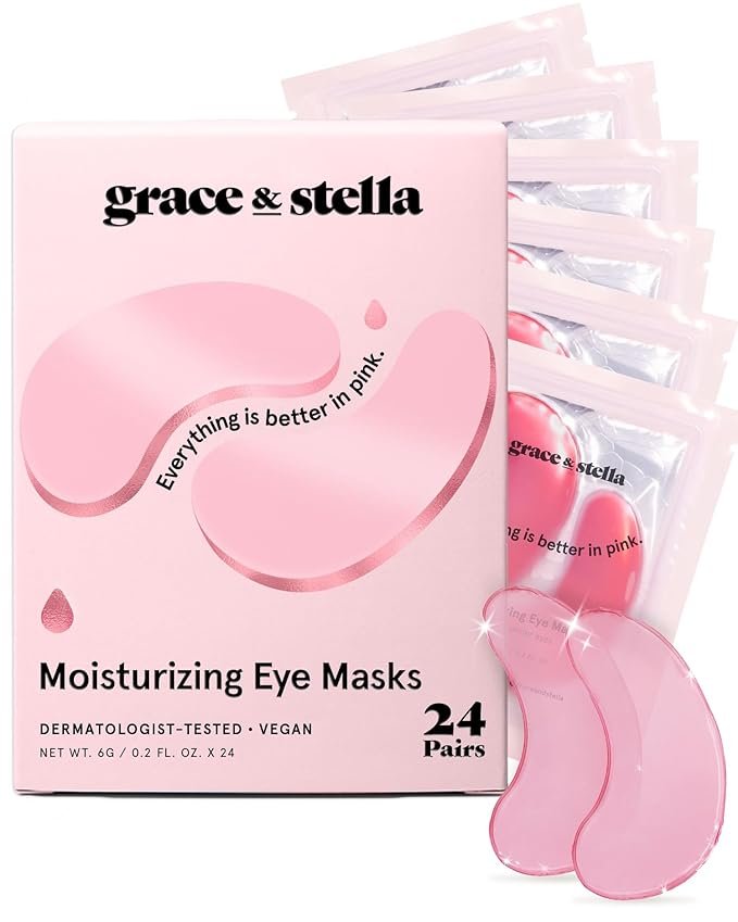 Pink undereye masks