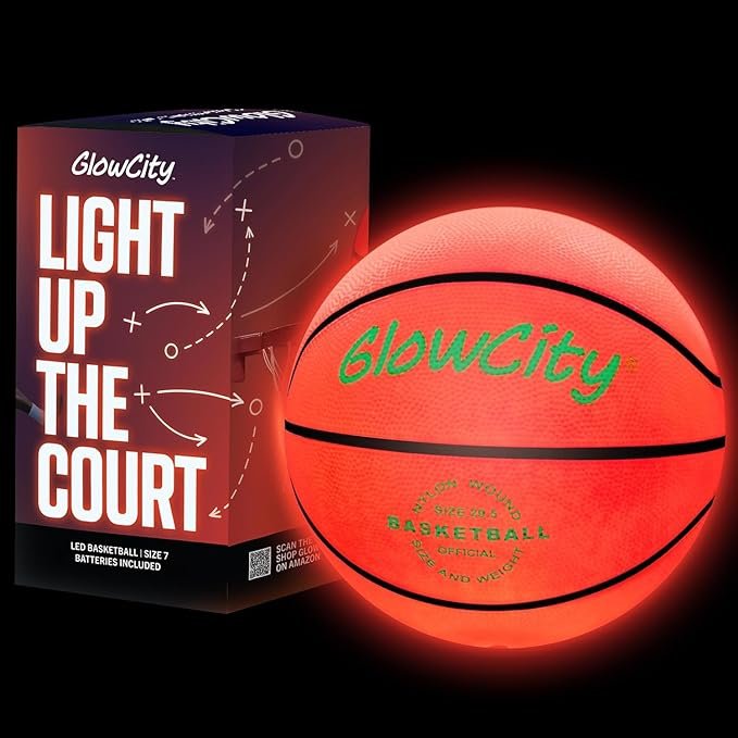 Glow in the dark basketball
