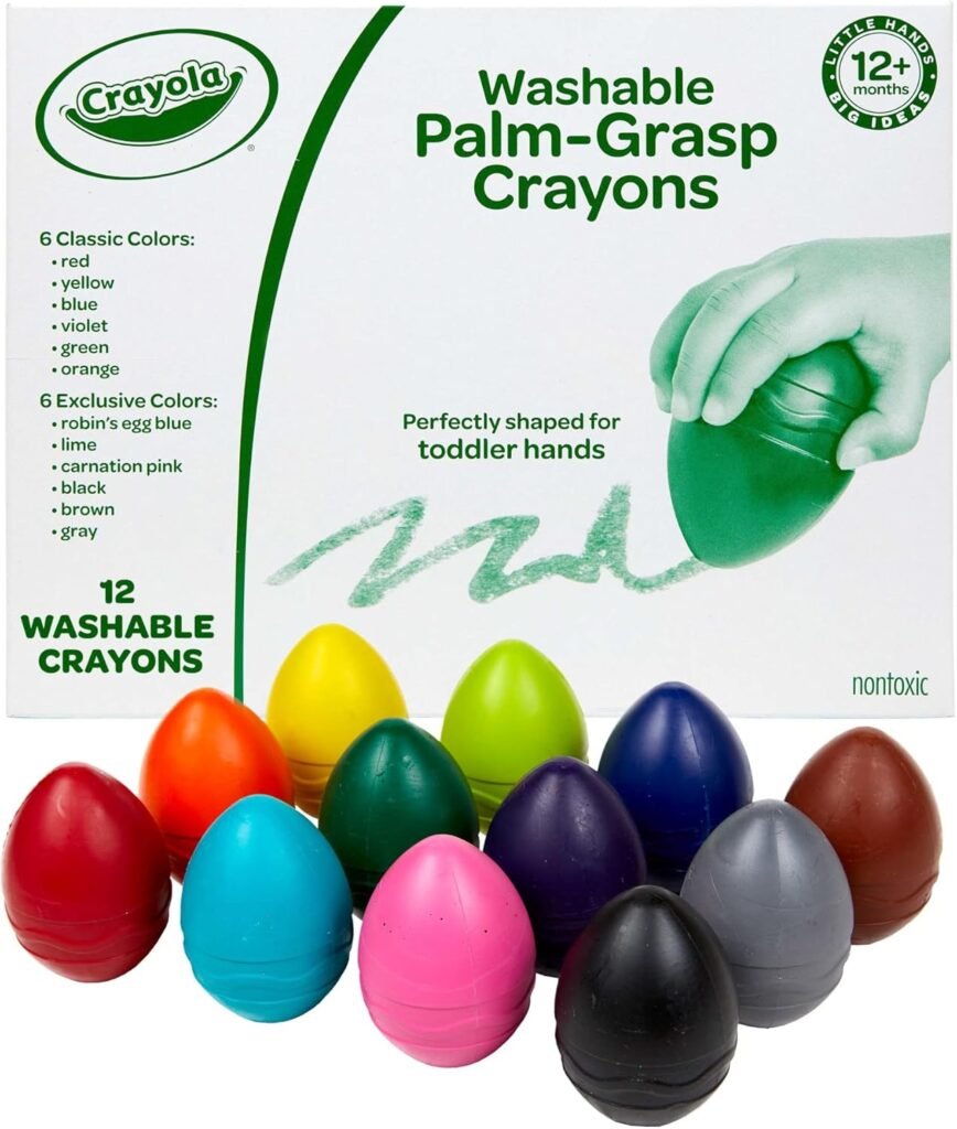 Palm grasp crayons
