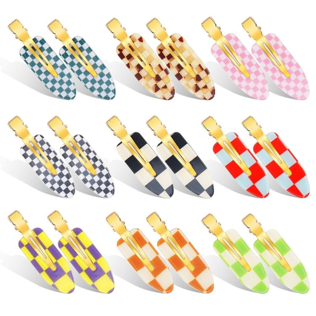 2025 gift guides idea: Checkered hair clips