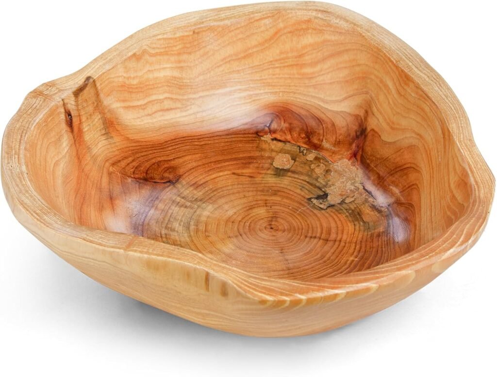 Decorative wood bowl
