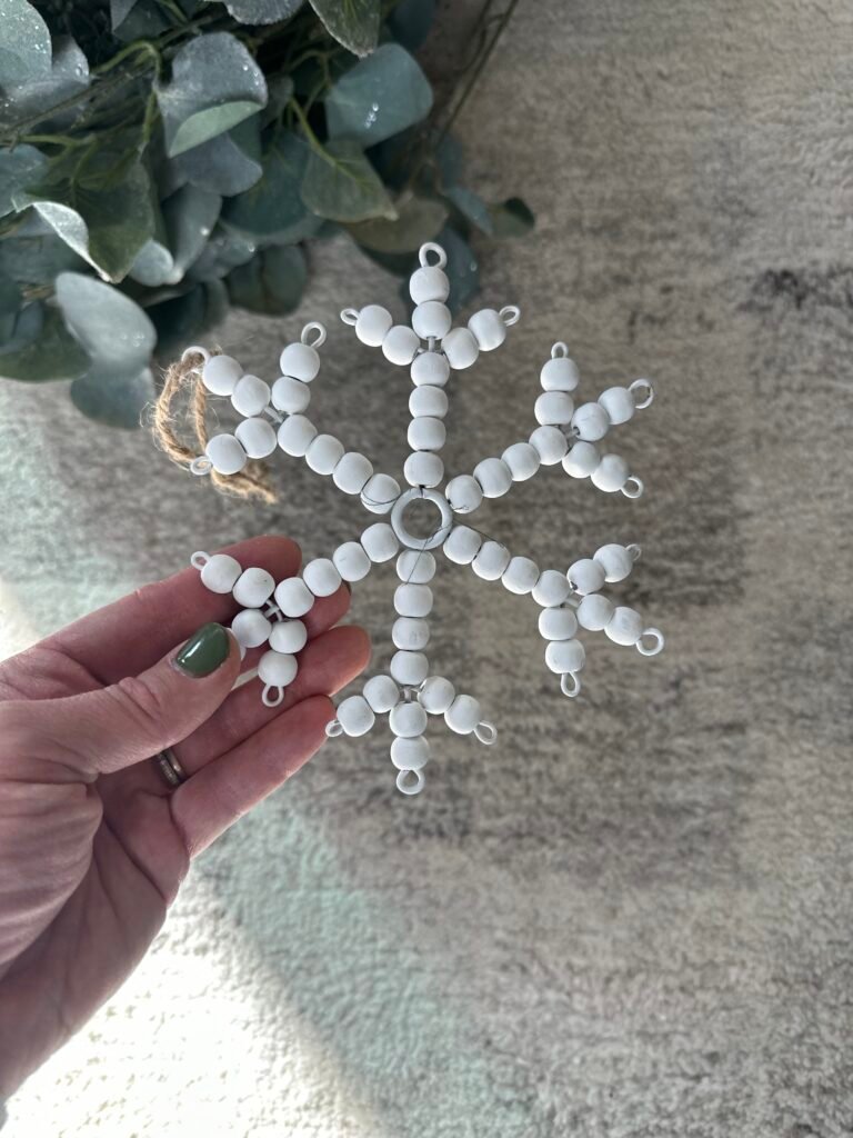 Wood snowflake ornament