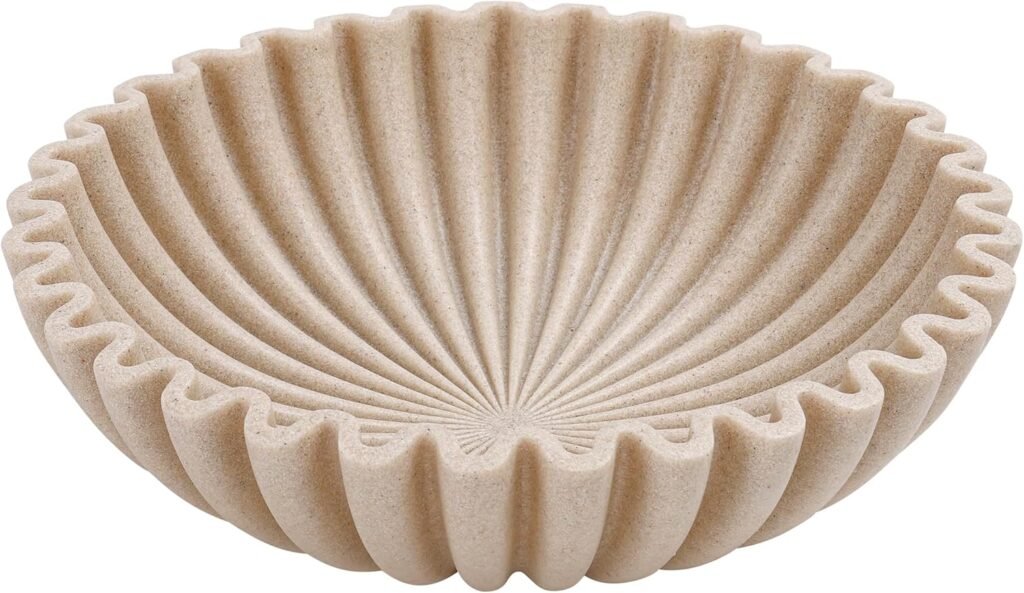 Fluted decorative bowl