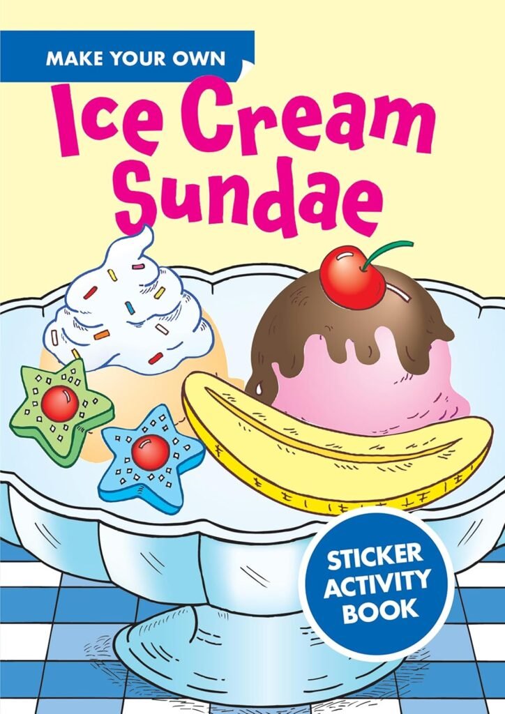 Ice cream sundae stickers