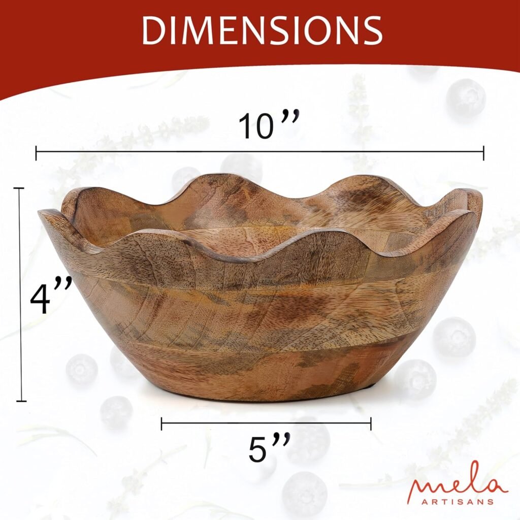 Decorative wood bowl