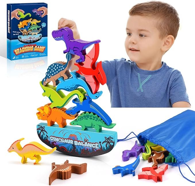 Dinosaur stacking toys