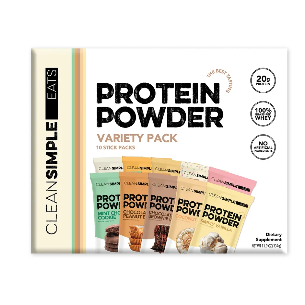 Clean Simple Eats protein powder variety pack