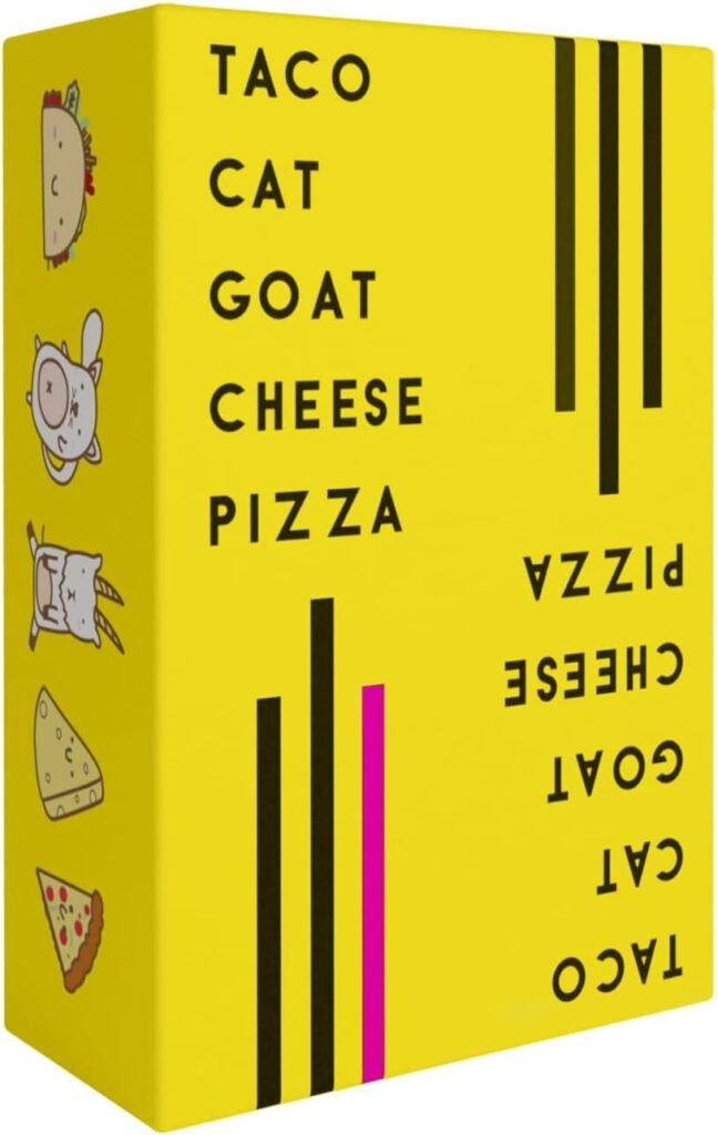 Taco Cat Goat Cheese Pizza card game for kids