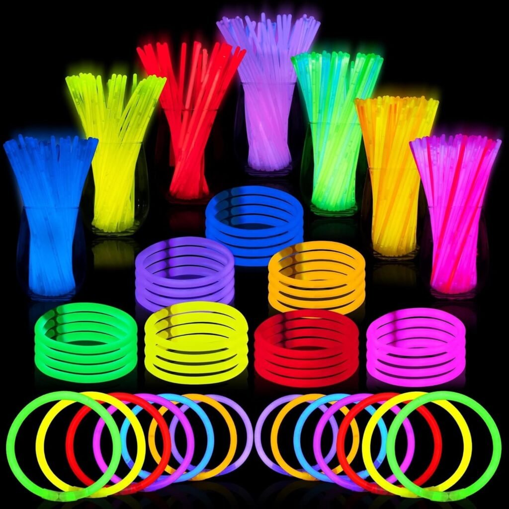 New Year's Eve Activities for Families idea: glow sticks for glow in the dark dance party