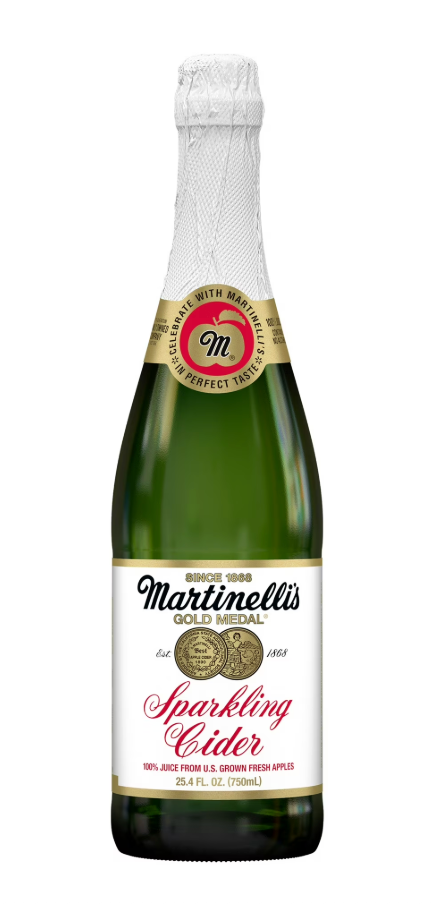 New Year's Eve Activities for Families idea: sparkling cider