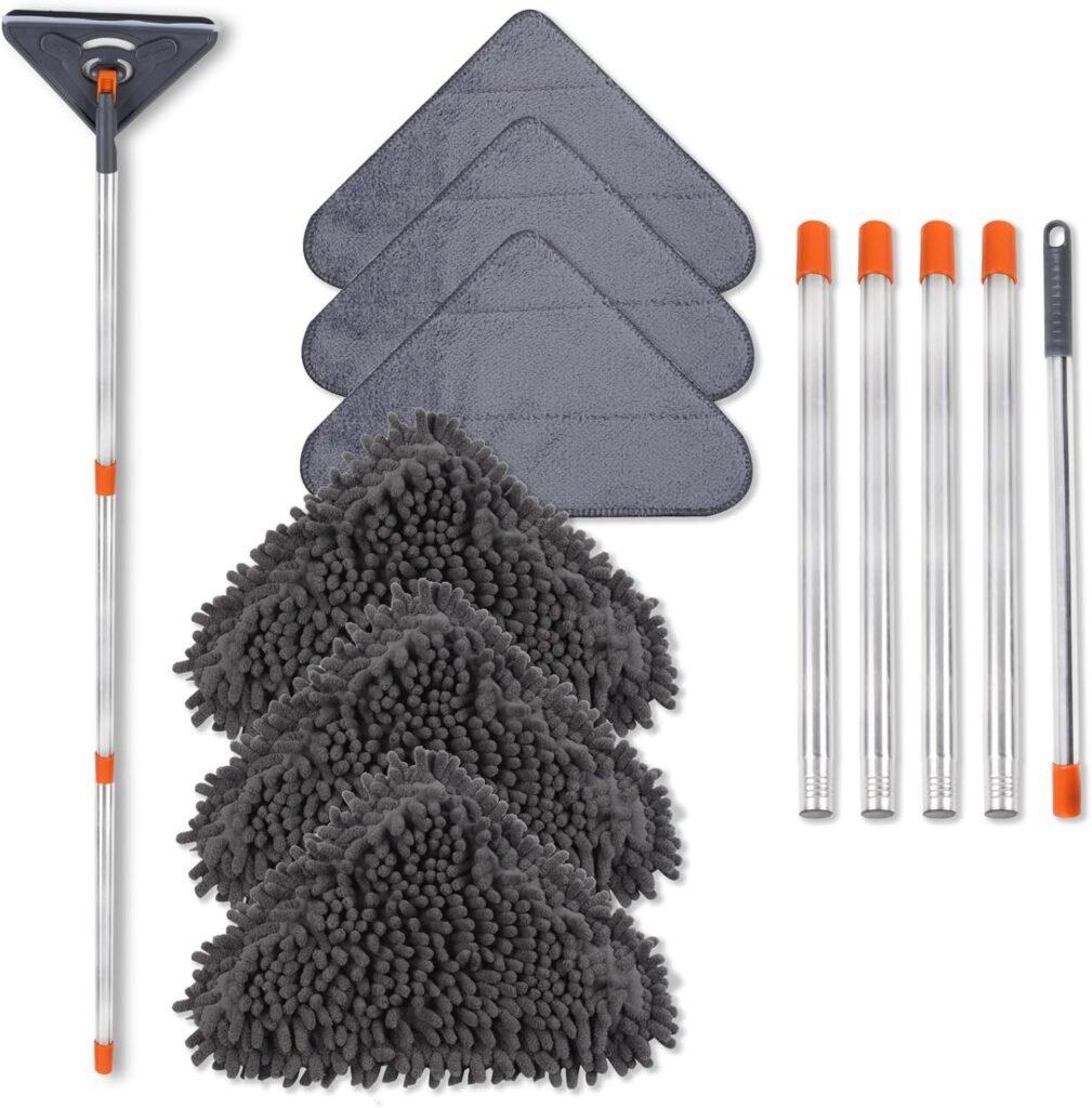 Wall/cabinet duster and mop
