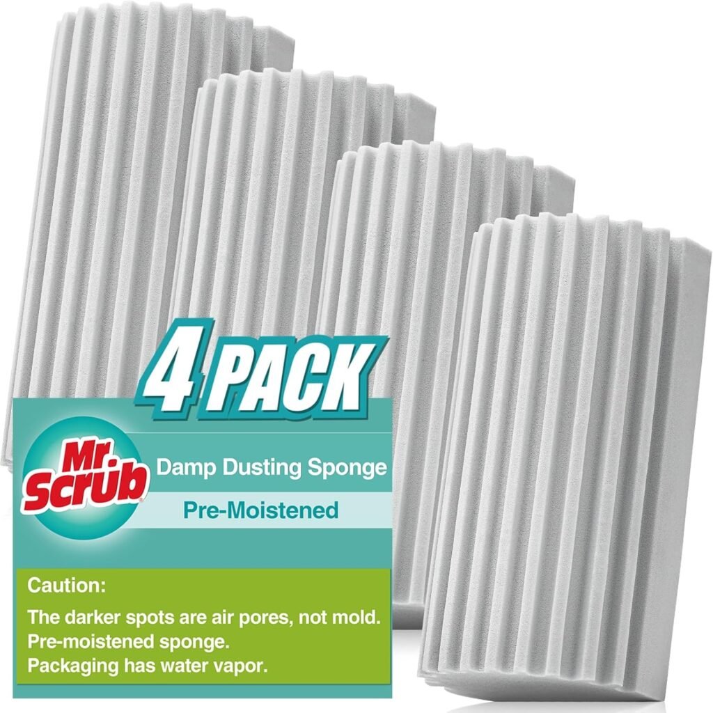 Home reset idea: Damp dusting sponges for cleaning baseboards