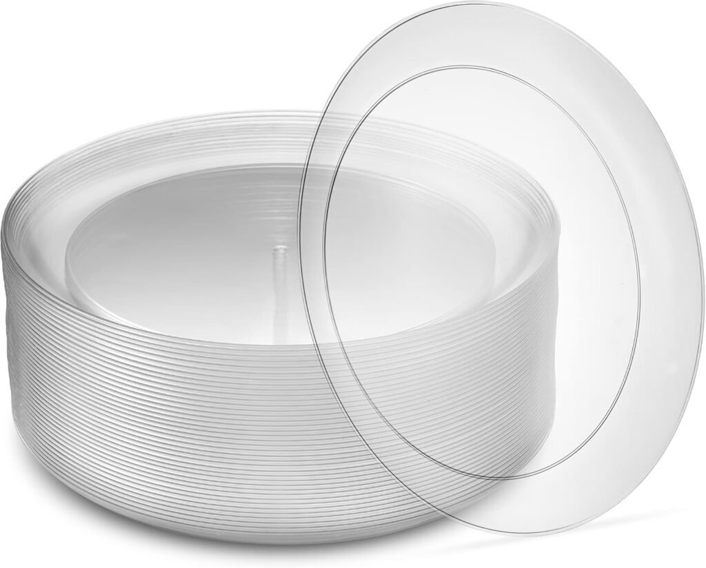 Clear charger plates