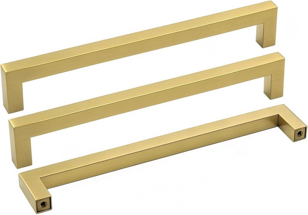 Brass modern cabinet handles