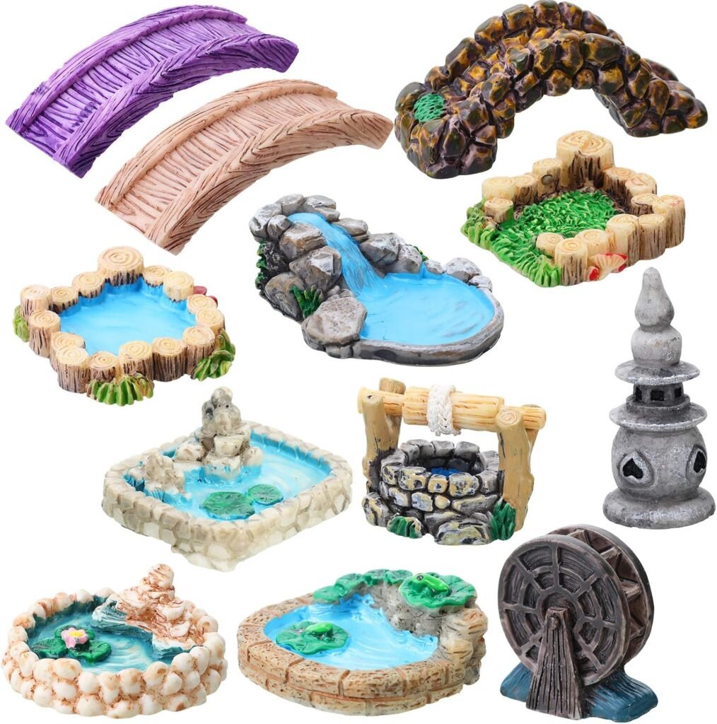 Bridges and small ponds for Fairy garden