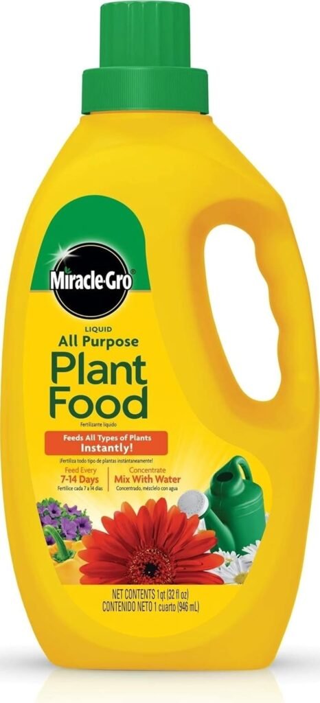This yellow Miracle-Gro plant food will help ensure your cinder block planter ideas get all the hydration they need
