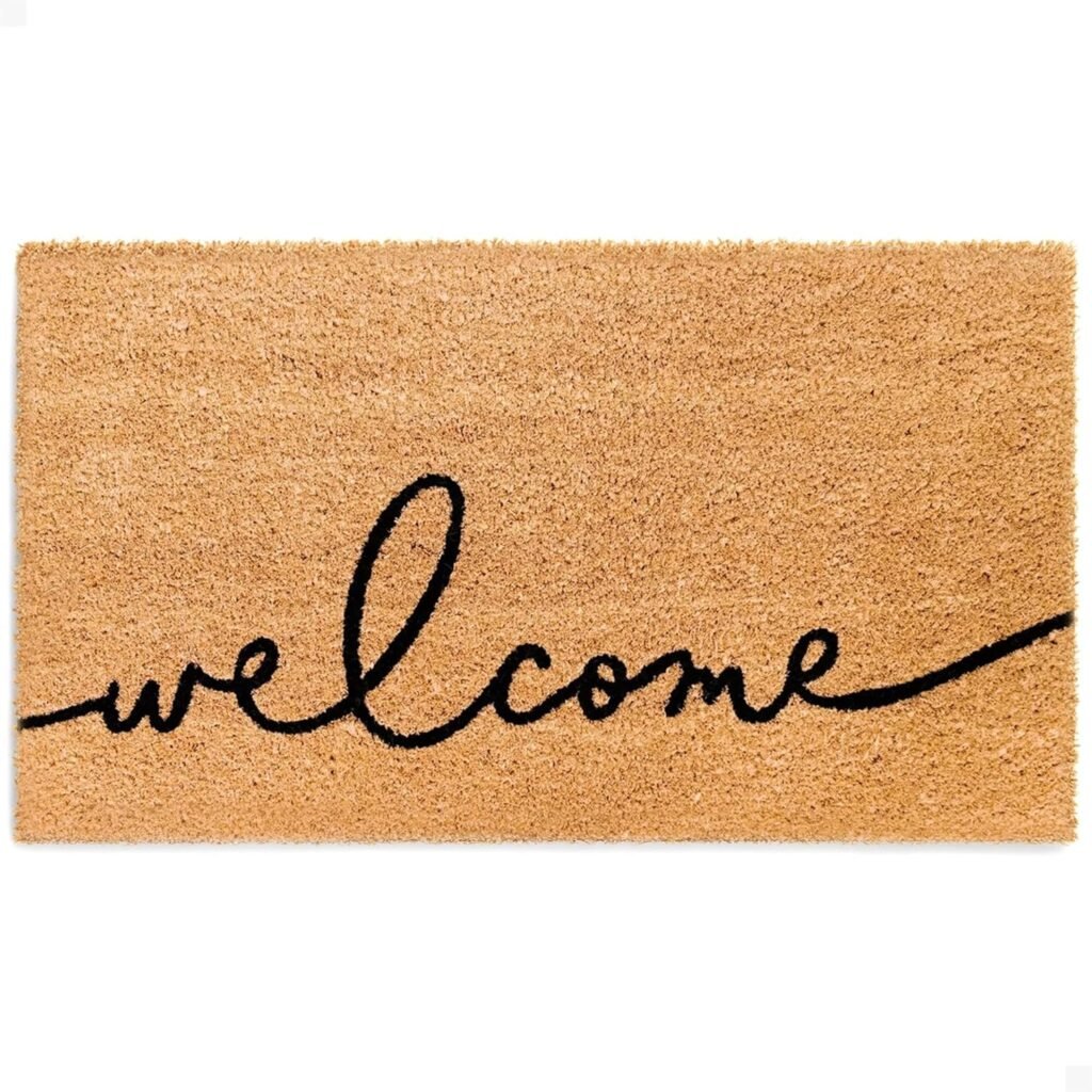 Handwritten welcome mat