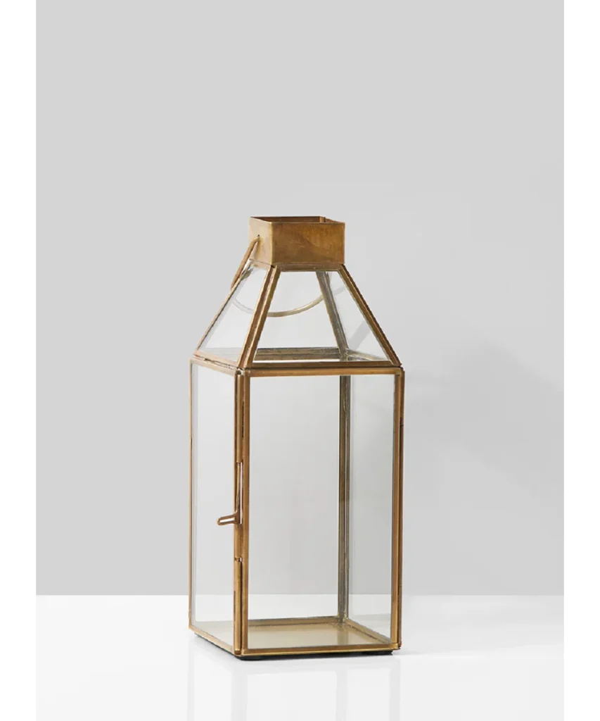 Gold and glass lantern