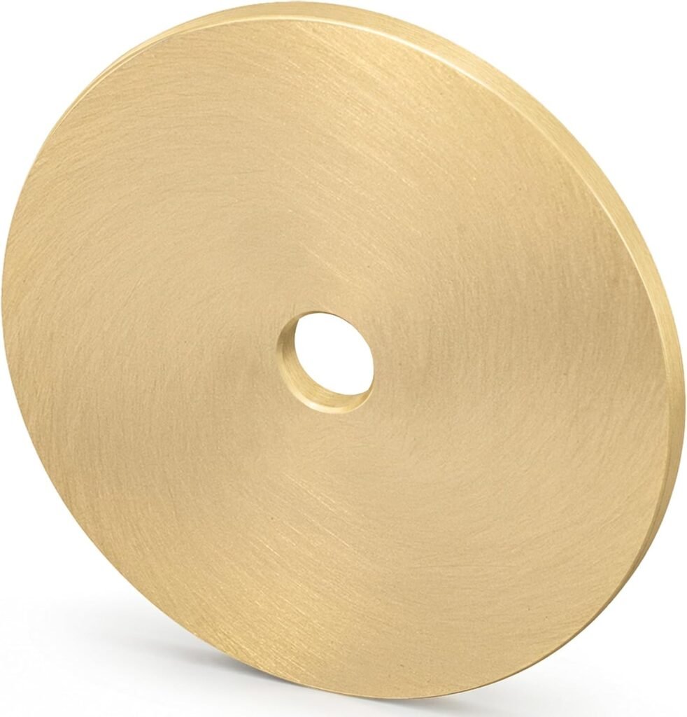 Make Old Hardware Look New with a simple gold circular backplate